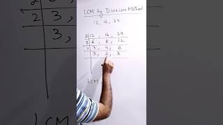 LCM by Division Method #lcm #lcmbydivison #maths