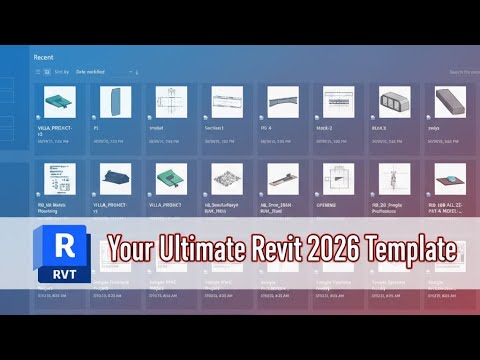 Revit 2026 | Build a Complete Project Template with Smart Settings & Pro Tips