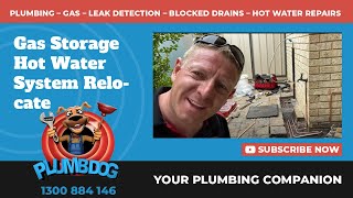 Relocating & Replacing A Gas Storage Hot Water System - Rheem Stellar 330 - Plumbdog Plumbing Perth