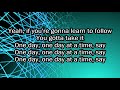 Josh Wilson - Borrow (One Day at a Time) Lyrics
