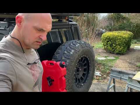 On-the-Go Fueling: Installing Rotopax Gas Cans on Your Jeep's Spare Tire