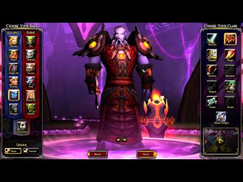 All Race Character Models - MISTS OF PANDARIA BETA FOOTAGE [WoW: MoP]