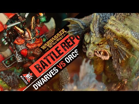 Orc & Goblins TROLL HORDE!!! vs Dwarfen Mountain Holds | Warhammer The Old World Battle Report