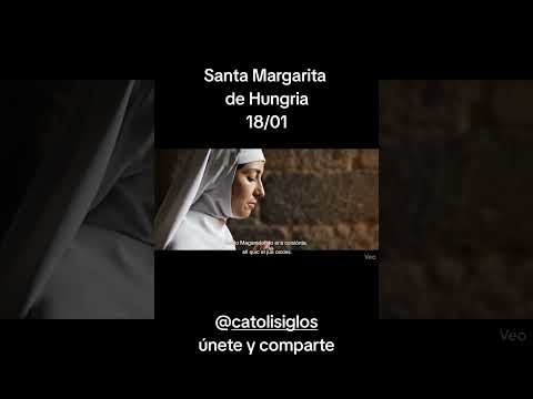 Santa Margarita de Hungria 18/01 #jesuschrist #fe #spanishcatholic #jesus #catholic #viral #dios