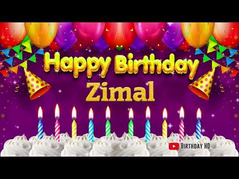 Zimal Happy birthday To You - Happy Birthday song name Zimal 🎁