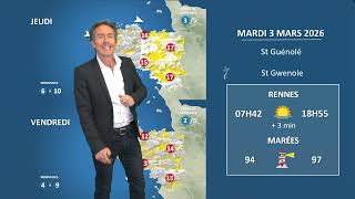 Illustration de l'actualité La météo de votre mardi 3 mars 2026