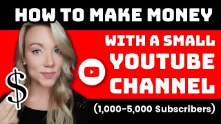 How to Make Money on YouTube with a Small Channel and Monetize in 2021 (1,000-5,000 Subscribers)