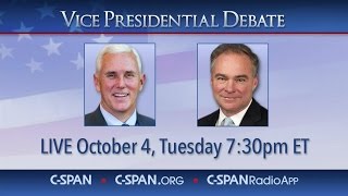 VICE PRESIDENTIAL DEBATE SPLIT SCREEN (C-SPAN)