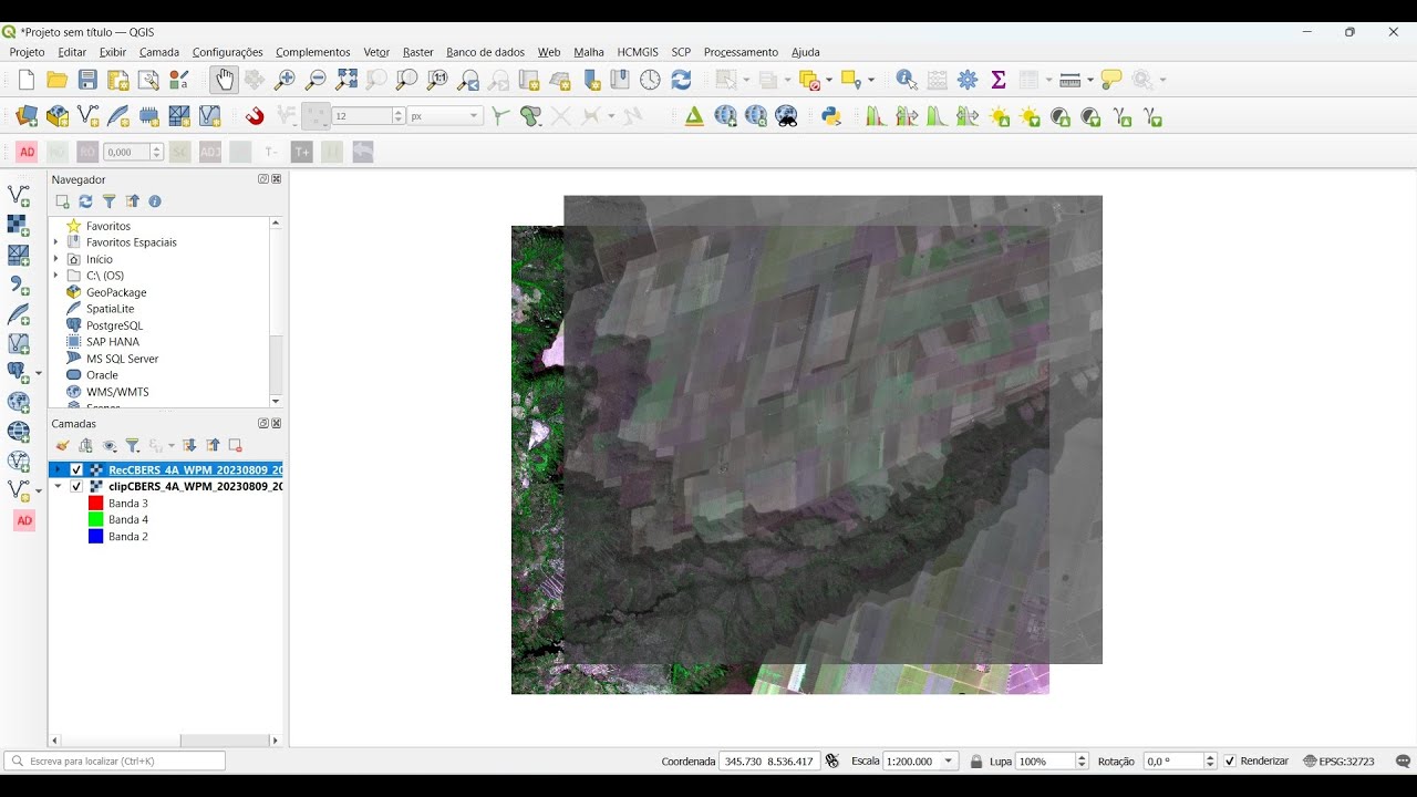 Videoaula 43: Arrastando imagem raster no Software QGIS pelo plugin Freehand raster georeferencer