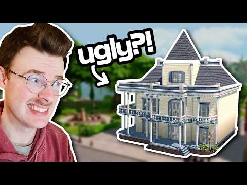 i fixed an UGLY base game library in The Sims 4 📚