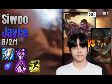 Siwoo Top Jayce vs Cassiopeia lol KR solo rank Full Game 15.5 | 시우 제이스 vs 카시오페아