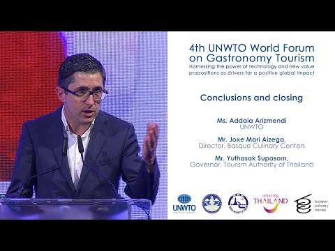 Conclusions and closing- 4th UNWTO World Forum on Gastronomy Tourism