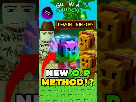 😱*HURRY* NEW LEMON LION METHOD Is BROKEN!? (SUPER O.P) | Grow A Garden Green Bean #growagarden