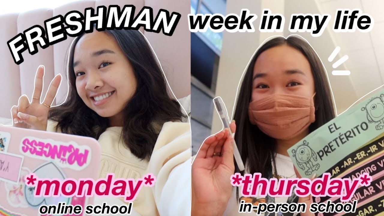 FRESHMAN WEEK IN MY LIFE *before spring break* | online & in person school! Nicole Laeno