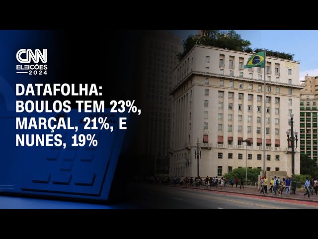 Datafolha: Boulos tem 23%, Marçal, 21%, e Nunes, 19% | CNN 360°