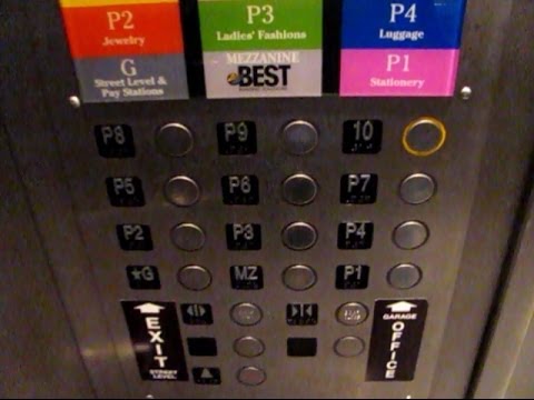 Obnoxious Otis/MCE Traction Elevators at the Wabash-Randolph Parking Garage, Chicago, IL