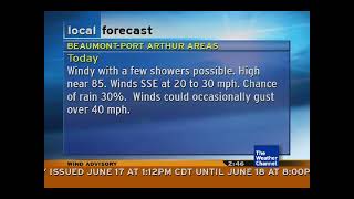 Intellistar 1 - Tropical Storm Arthur - Port Arthur, TX - June 17, 2026