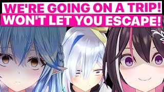 AZKi & Lamy Won't Let Kanata Escape (AZKi, Amane Kanata / Hololive) [Eng Subs]