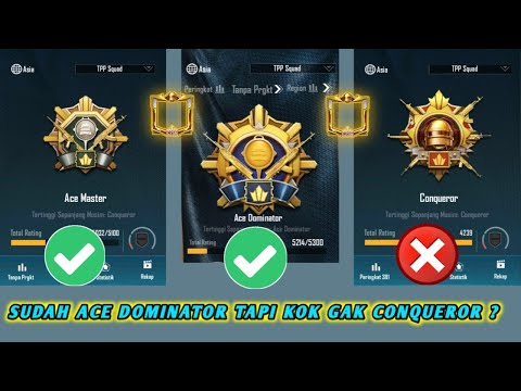 SUDAH ACE DOMINATOR TAPI KOK GAK RANK CONQUEROR!? BEGINI PENJELASANNYA GUYS PUBG MOBILE INDONESIA