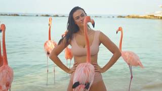 Myla Dalbesio Tames Flamingos | CANDIDS | Sports Illustrated Swimsuit