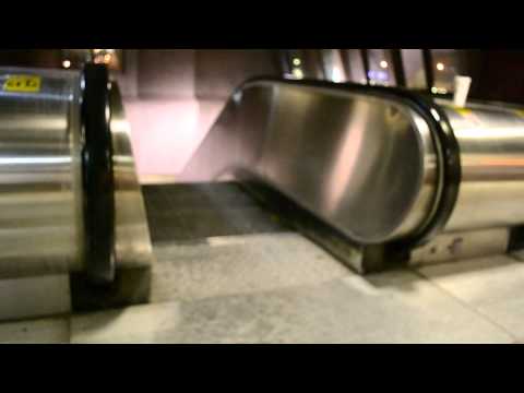 ORIGINAL 1984 ESCALATORS IN MONTREAL NAMUR METRO STATION