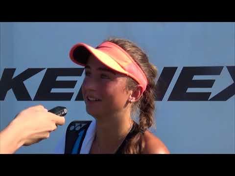 Karolína Beránková po vítězství v 1. kole kvalifikace na turnaj ITS Cup 2018 v Olomouci