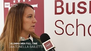 Opinión Alumna Master MBA Presencial de IMF: Antonella Bailetti