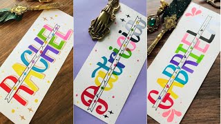 How to Create Stunning Colorful Name Lettering Designs 🌟 | NhuanDaoCalligraphy