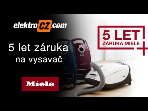 5 let záruka na vysavač Miele