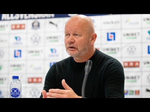 Presskonferens efter BK Häcken - IFK Göteborg