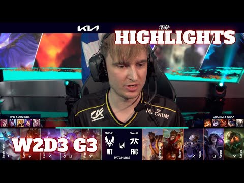 VIT vs FNC - Highlights | Week 2 Day 3 LEC Versus 2026 | Vitality vs Fnatic W2D3