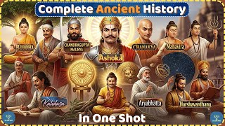 Complete Ancient History in One Video!🛕|| One Shot (Stone Age to Gupta Era) for SSC, UPSC, PCS