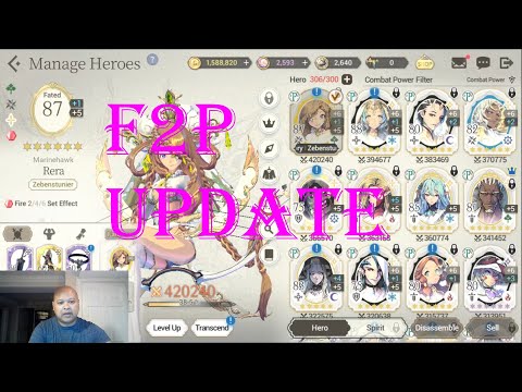Exos Heroes - F2P Account update 07-22-2020 with some summertime summoning!