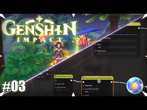 GENSHIN IMPACT - Making checkpoint systems, variables, and finalizing the stage in Miliastra Sandbox
