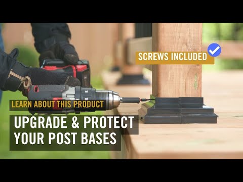 Upgrade your post bases with this decorative cover | Learn About Our Product: PCCA4B