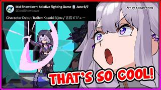[ENG SUB/Hololive] Biboo's reactions to her character debut in Idol Showdown