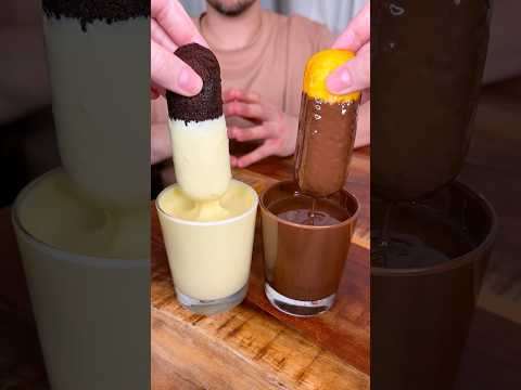 How to eat CHOCOLATE and VANILLA cake properly?😎❤️🍰🍫| CHEFKOUDY