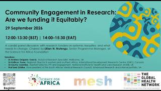Community Engagement in Research: Are we funding it Equitably?