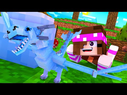 Minecraft: BEBÊ DRAGÃO DE GELO!! - GAME OF DRAGONS #3 ‹ AlineGamess ›