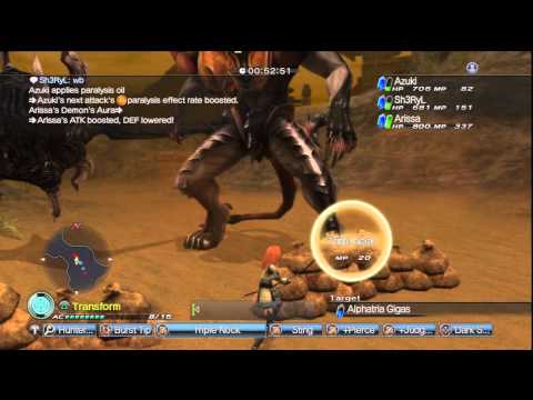 WKC 2 GR 16 - Just Desert - Duke Gigas Boss Online Quest Tutorial S Rank White Knight Chronicles II