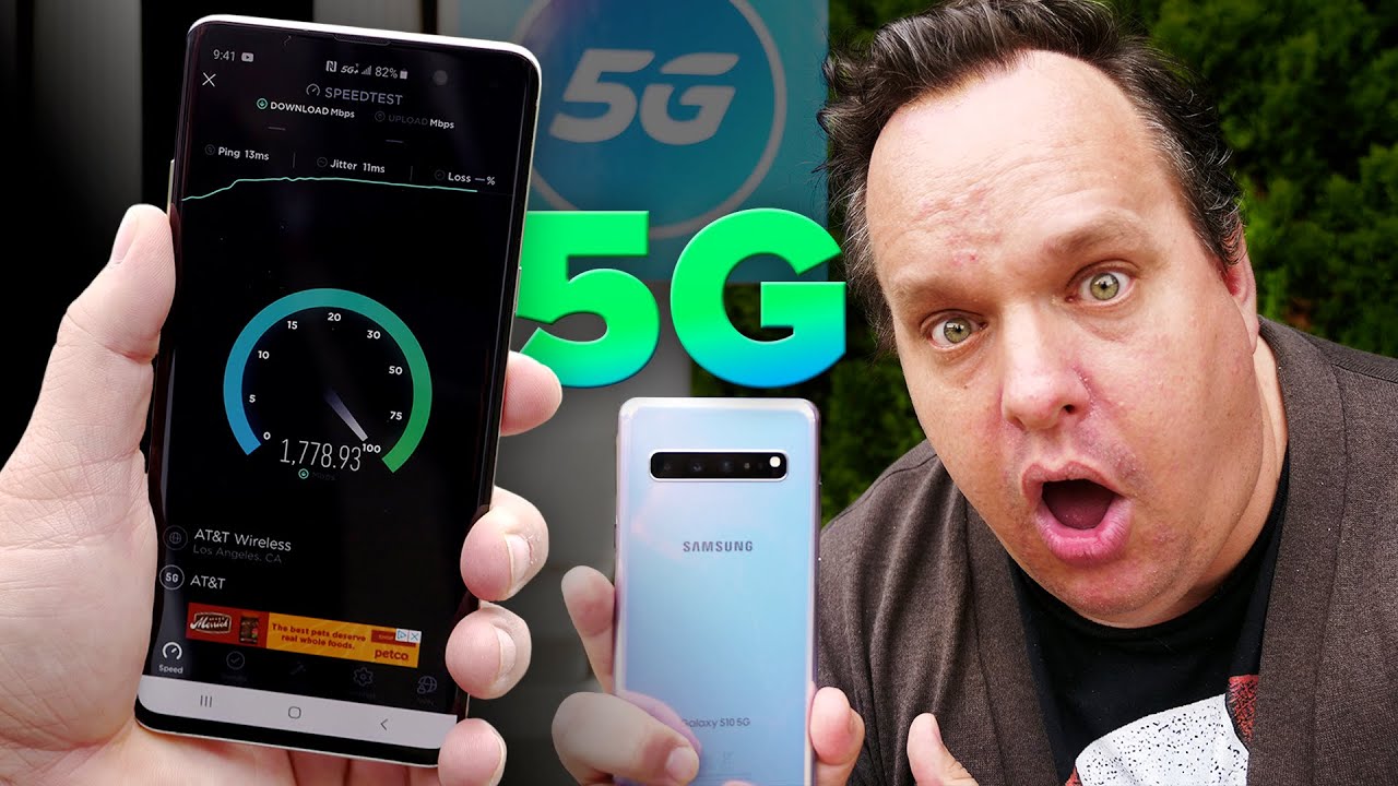 Testing the Insane Galaxy S10 5G speeds on AT&T 5G network