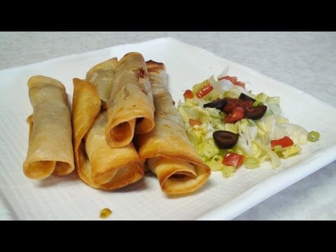 Flautas & Taquitos video recipe - Baked & Fried - Mexican Cuisine