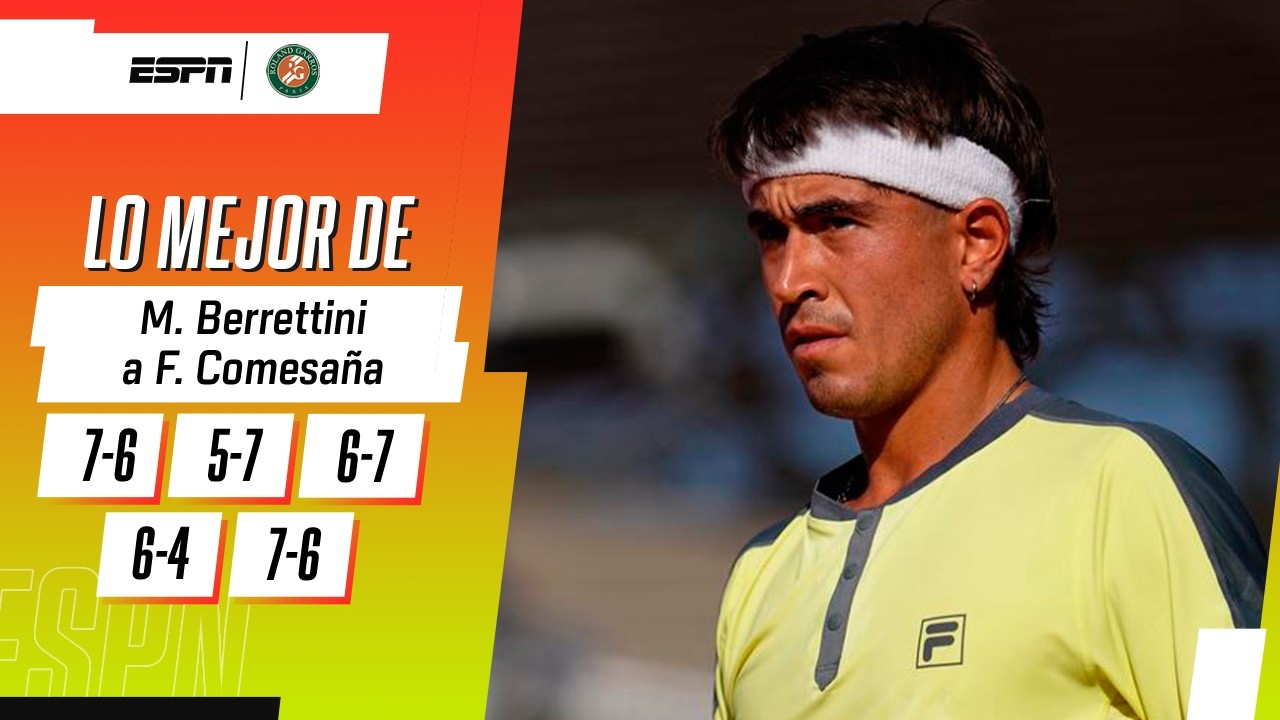 COMESAÑA JUGÓ UN PARTIDO INTERMINABLE PERO EL RESULTADO FUE NEGATIVO EN ROLAND GARROS | RESUMEN