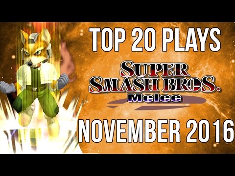 Super Smash Bros Melee Top 20 Plays of November 2016 (SSBM)