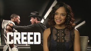 CREED: Tessa Thompson talks chemistry with Michael B. Jordan