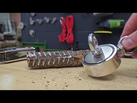 Готовый Набор для магнитной рыбалки | Нержавеющий магнит 48-1 на 70 кг + Трос 10 метров 4мм с карабином - фото 4 - id-p2623432875