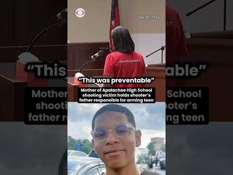 Mom of Apalachee High School shooting victim holds shooter’s dad responsible for arming him#shorts
