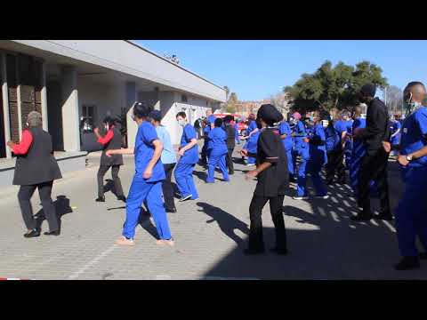 Flashmob dance by hospital staff