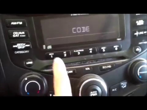 YouTube video about: How to enter honda accord radio code?