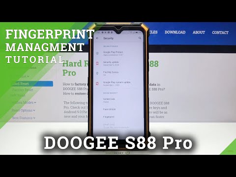 How to Add Fingerprint in DOOGEE S88 Pro - Fingerprint Protection